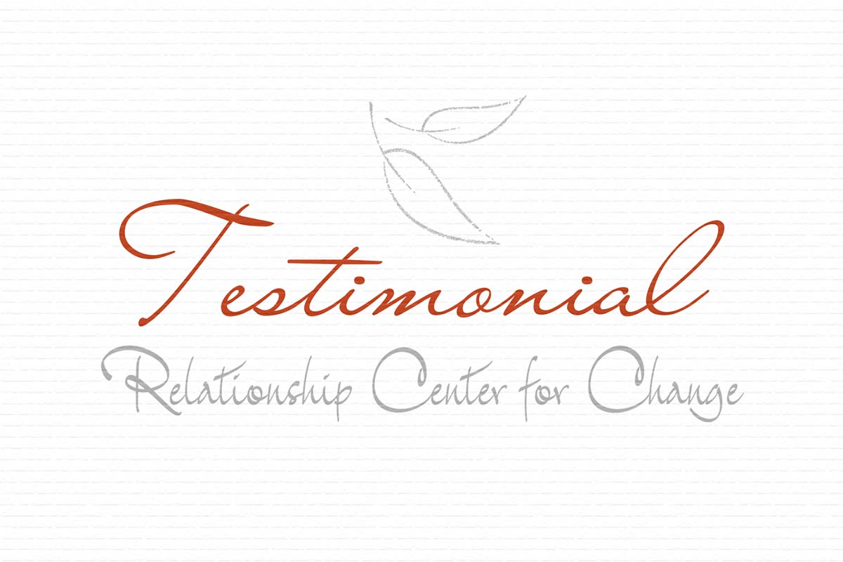 Relationship Center for Change Testimonial